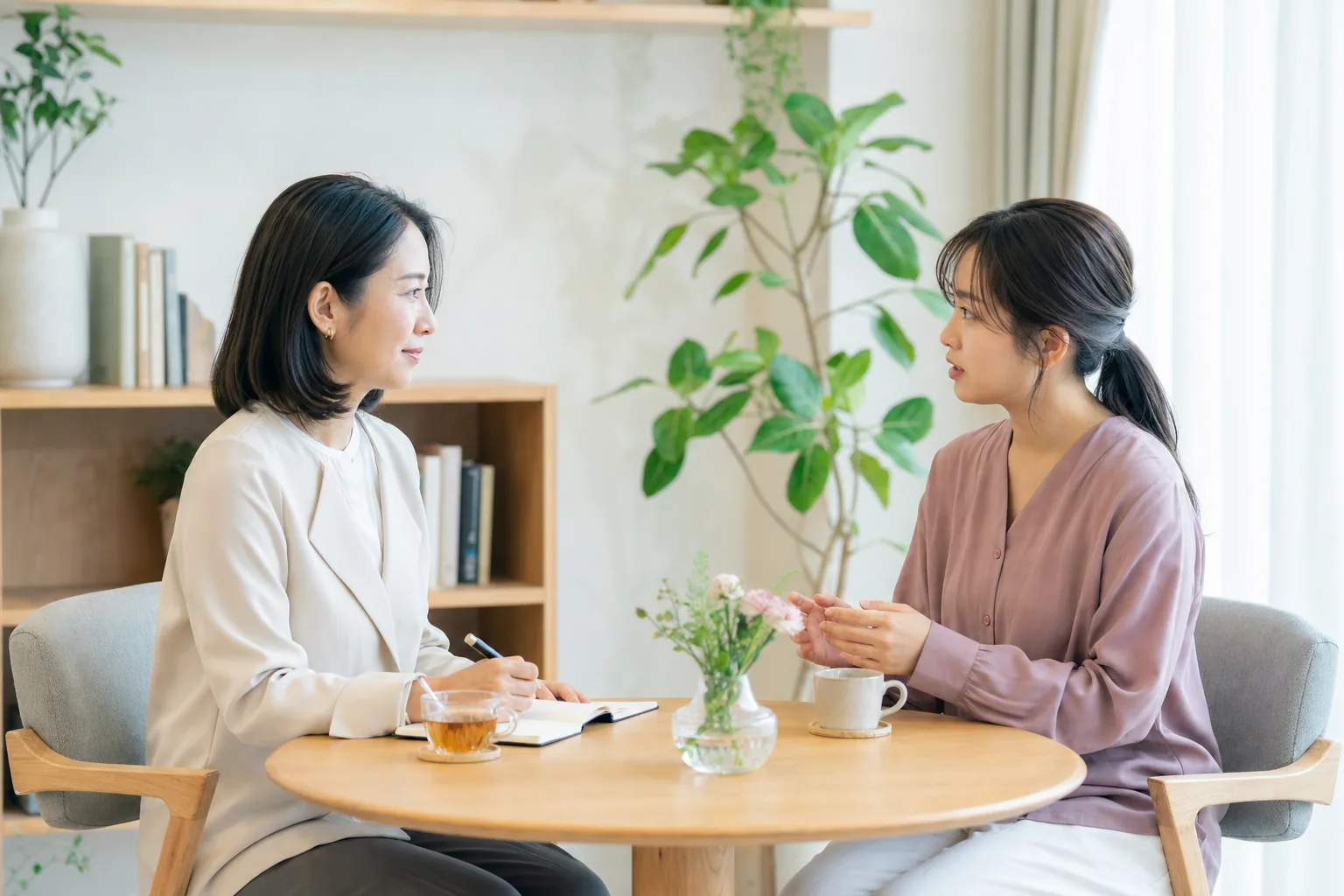 セックスレスの悩みを相談する成人女性